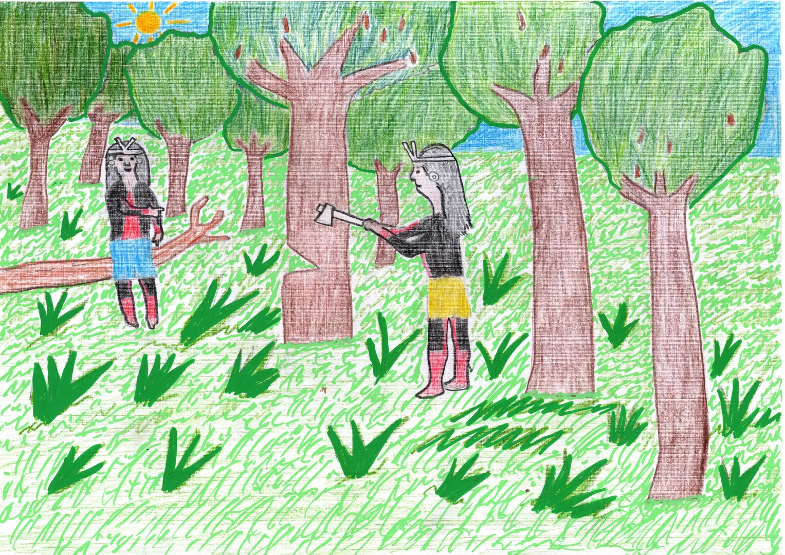 Desenho de Silivam Jõhê